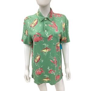 Vintage Polo By Ralph Lauren T-Shirt Unisex SizeM 100% Cotton Short Sleeve Green